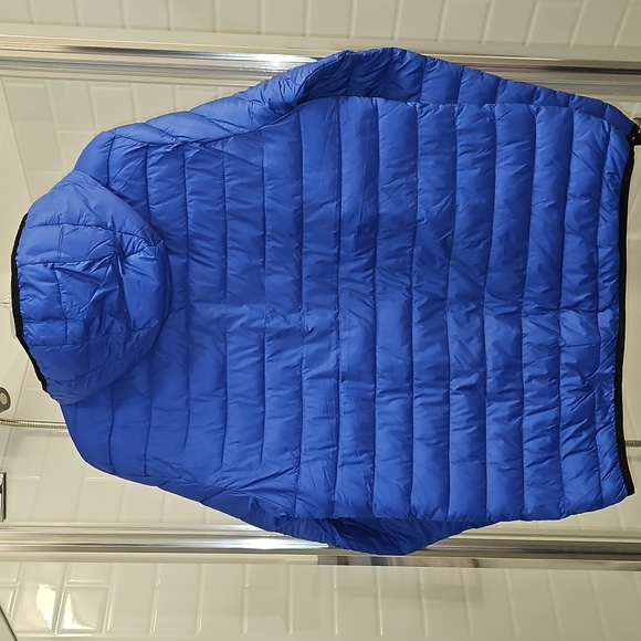 Spyder Men's Hooded Puffer Packable Jacket In 'Electric Blue'. NWT. - Picture 2 of 11